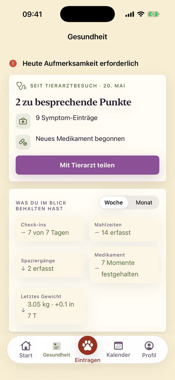 Kwispel — Gesundheit