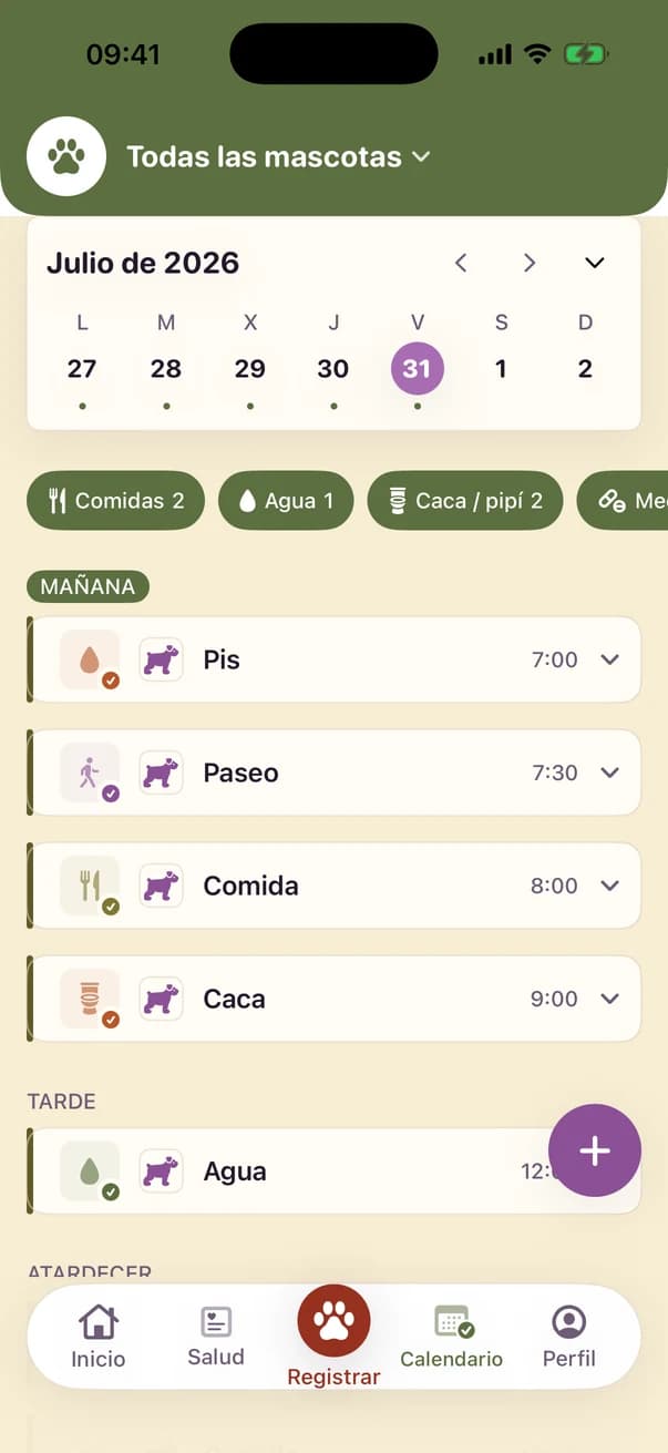 Kwispel — Calendario